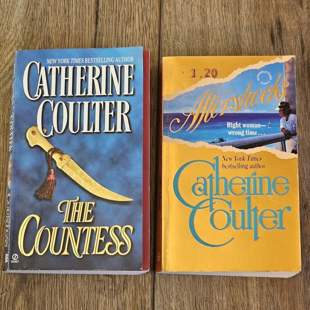 Catherine Coulter Vintage Romance Book Lot The Countess Aftershocks Preloved